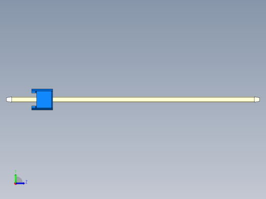 彩色公头100mil（2.54mm）系列-DS1021_blue_1x15p_100mil_Type43_rev1.0左视缩略图