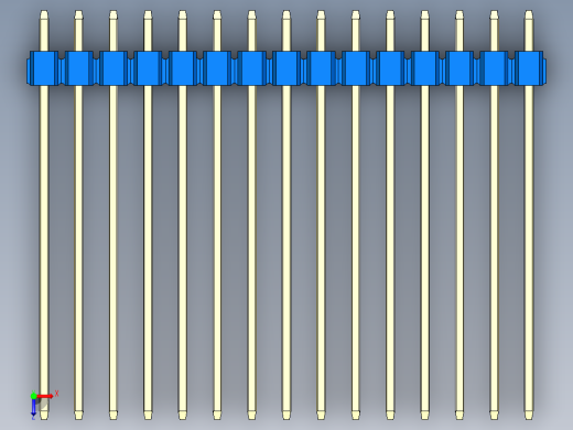 彩色公头100mil（2.54mm）系列-DS1021_blue_1x15p_100mil_Type43_rev1.0俯视缩略图