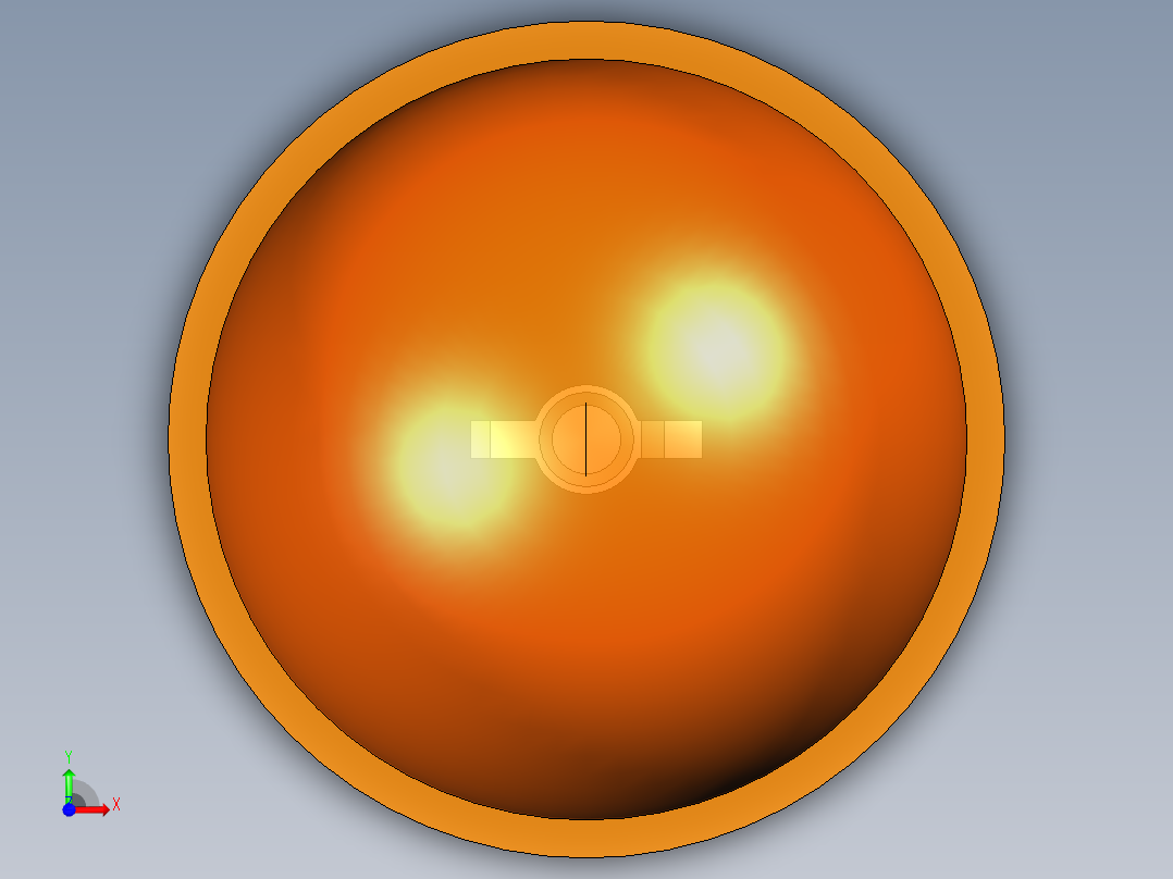 LED_Round_Orange_D10.0mm前视图
