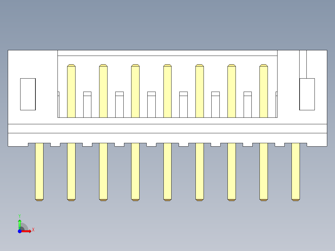 JST-B9B-PH-K-S前视图