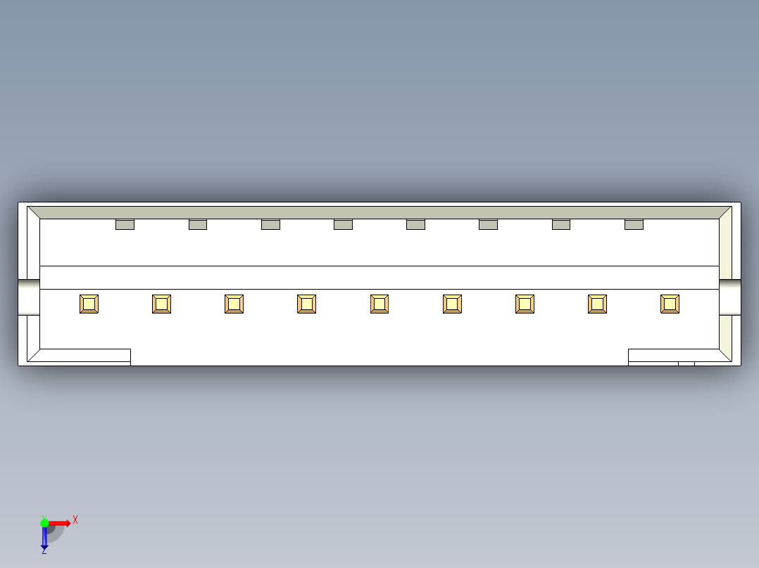 JST-B9B-PH-K-S俯视图