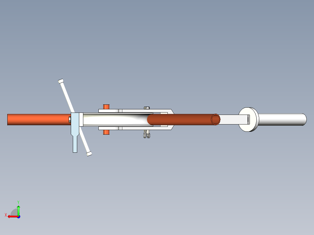 弯管机施工图 INVENTOR设计后视图