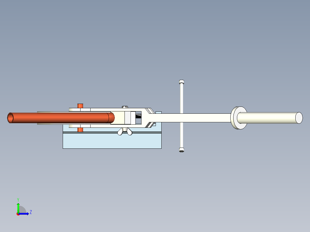 弯管机施工图 INVENTOR设计左视图