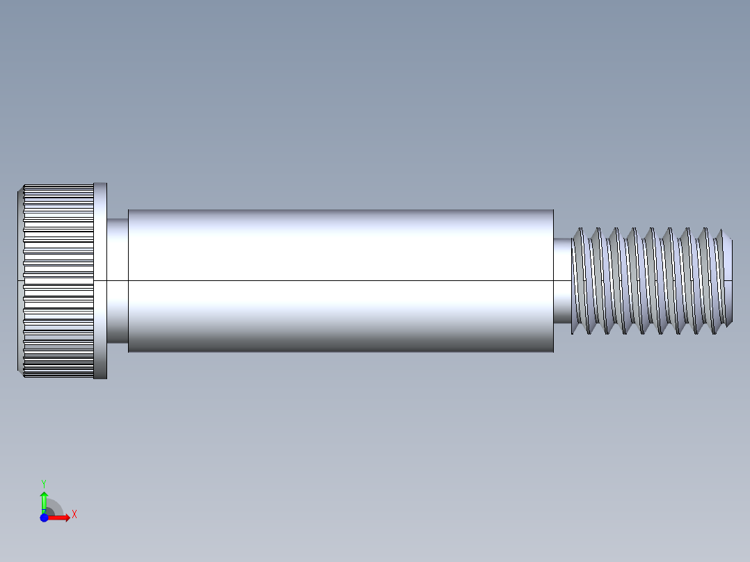 公制SH螺栓选择（DME）-SB DME PM6 x25.STEP前视图