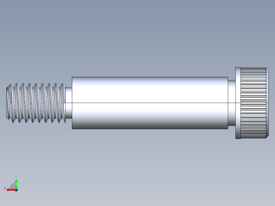 公制SH螺栓选择（DME）-SB DME PM6 x25.STEP后视图