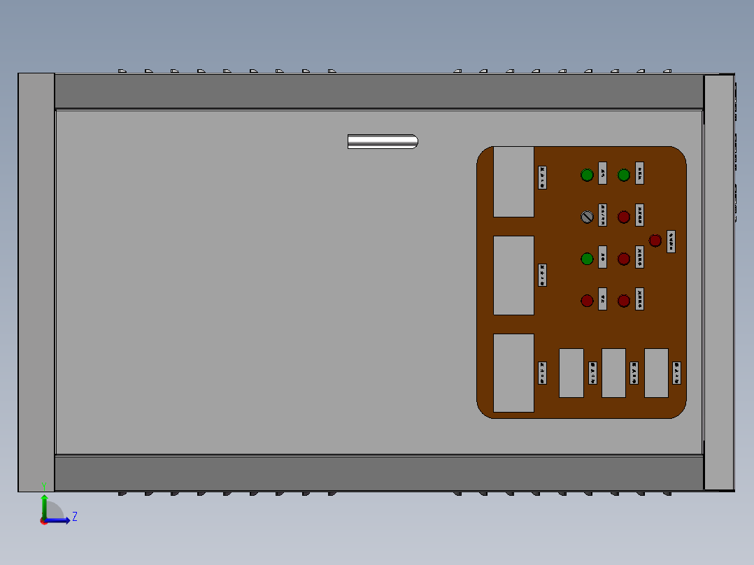 柜体装配体左视图