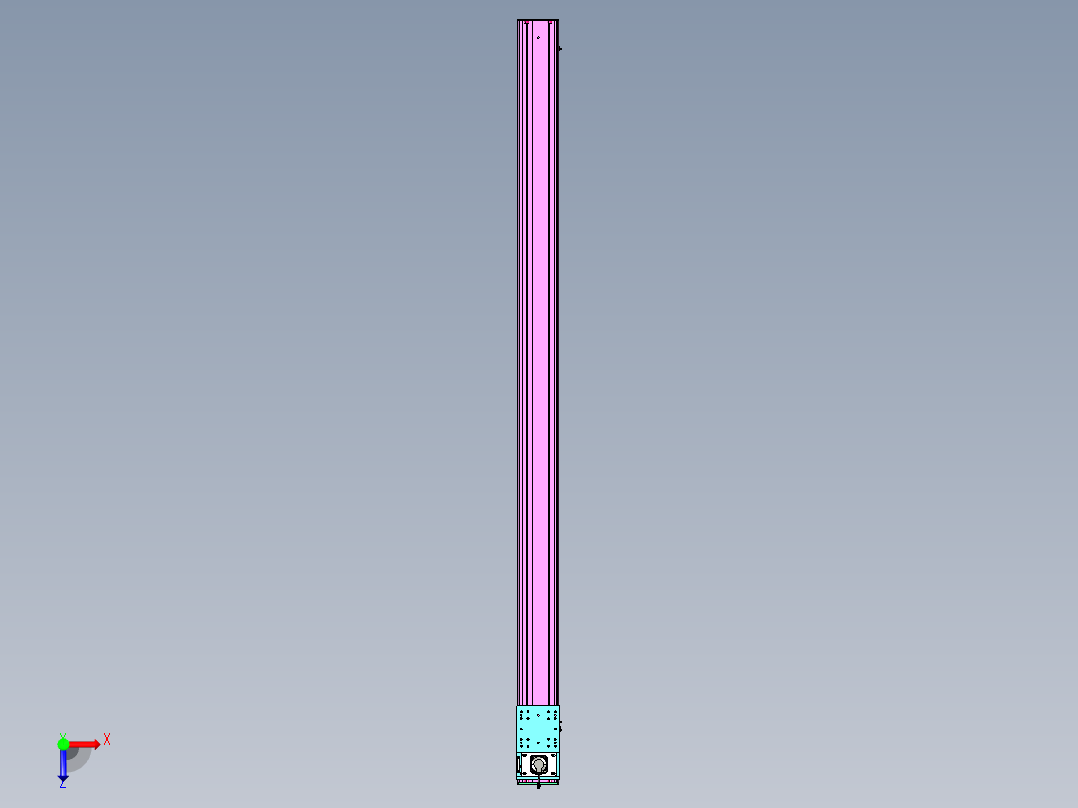 东锦齿条传动DH210G-L167-S3500-BU-减速机+P750W.STEP俯视图