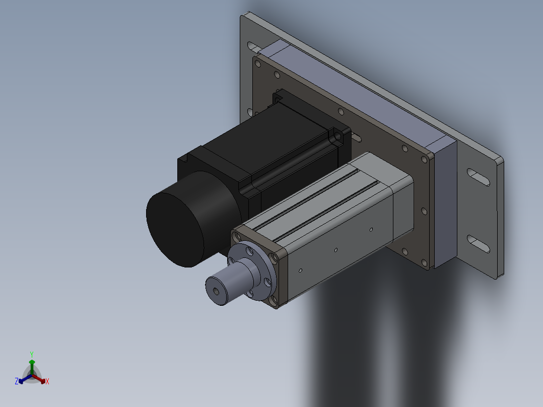 60电缸正等轴测图