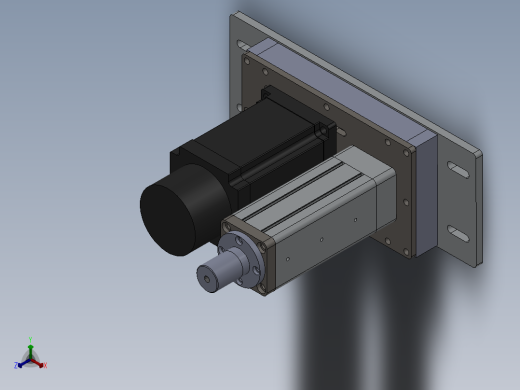 60电缸正等轴测缩略图