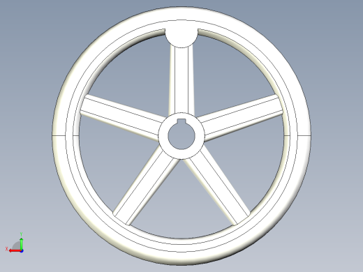 鋁合金手輪(固定把手)2459-3D多系列多零件图纸模型后视缩略图