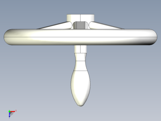 鋁合金手輪(固定把手)2459-3D多系列多零件图纸模型俯视缩略图