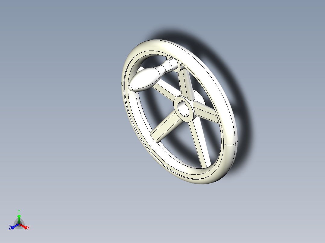 鋁合金手輪(固定把手)2459-3D多系列多零件图纸模型正等轴测图