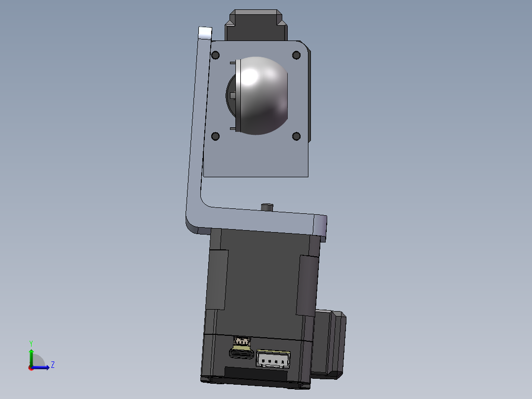 发送的零件左视图