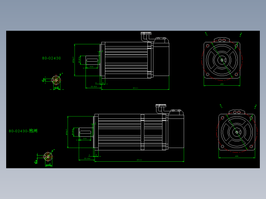 电机MS-80ST-02430-20P7（0011）
