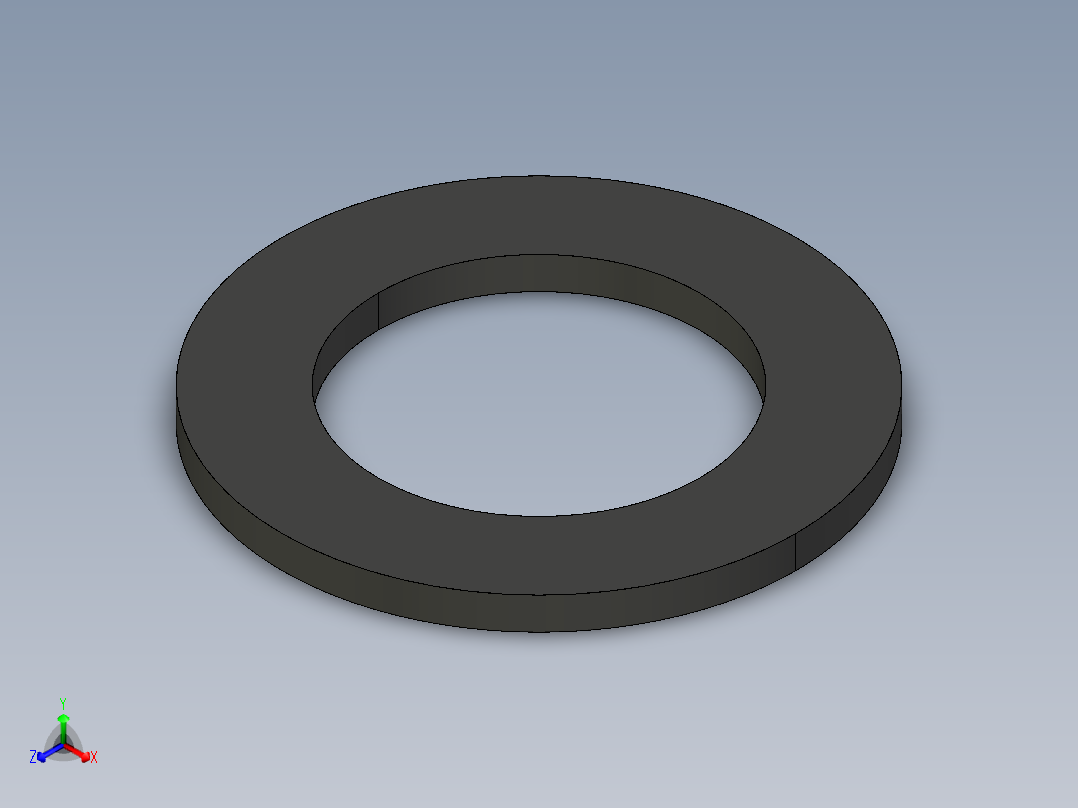 15QHVX 平垫片EPDM和FPM法兰根据DIN 2501，EN 1092正等轴测图