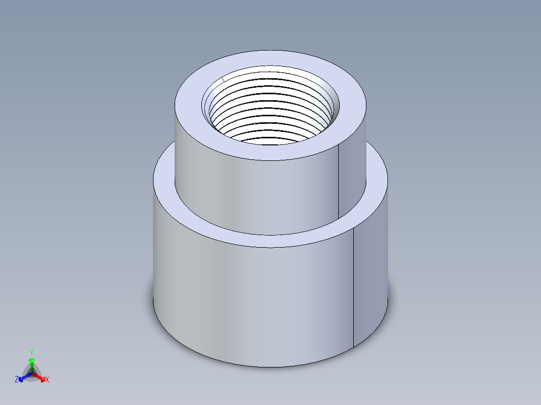 CPVC管件13-Sch80_ReducerCoupling_FPTxFPT_9830-131_1in x 0.75in主视图