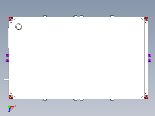 在线式SMT点胶机3D图纸 非标自动化机械三维俯视缩略图