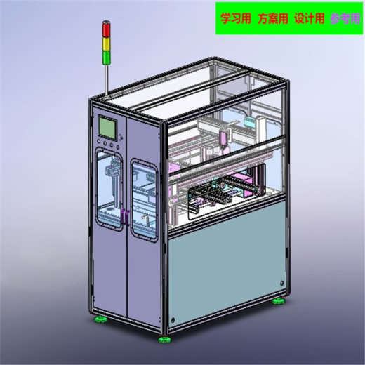 在线式SMT点胶机3D图纸 非标自动化机械三维缩略图