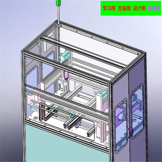 在线式SMT点胶机3D图纸 非标自动化机械三维缩略图