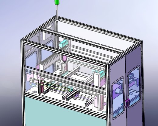 在线式SMT点胶机3D图纸 非标自动化机械三维缩略图