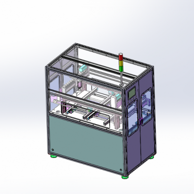 在线式SMT点胶机3D图纸 非标自动化机械三维缩略图