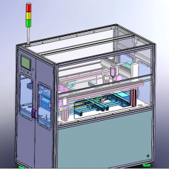 在线式SMT点胶机3D图纸 非标自动化机械三维缩略图
