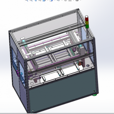 在线式SMT点胶机3D图纸 非标自动化机械三维缩略图