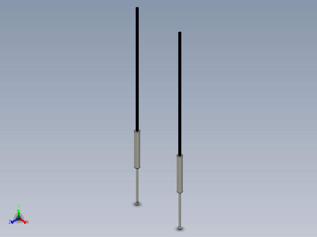 侧视光纤_对射型FT-F212正等轴测图