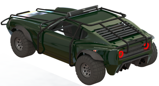 仿250z越野车造型3D模型图纸 Solidworks设计缩略图