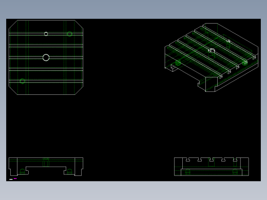 基板1903-2D多系列多零件图纸模型