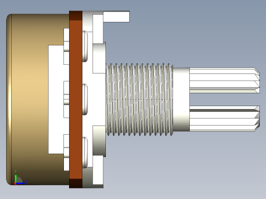 旋转电位计左视缩略图