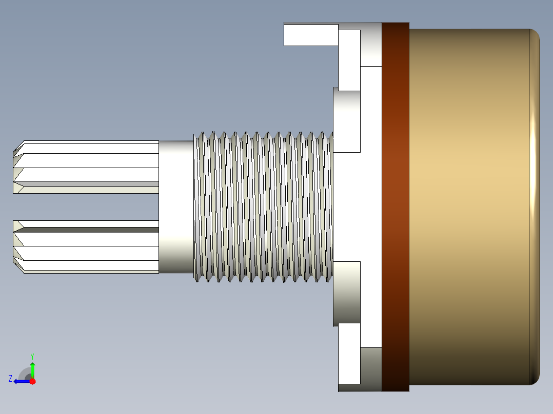旋转电位计右视图