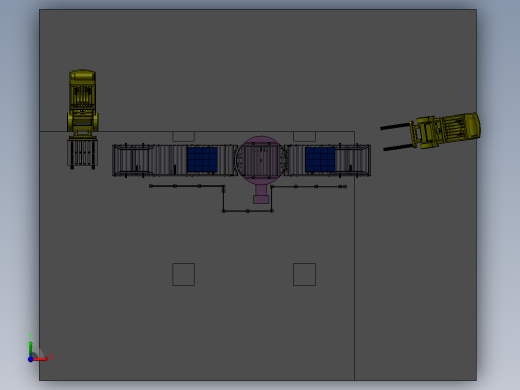 包装箱辊式传送转台前视缩略图