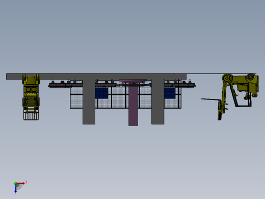 包装箱辊式传送转台俯视缩略图