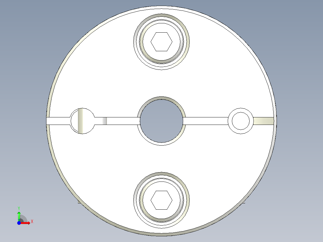 伺服挠性联轴器前视图