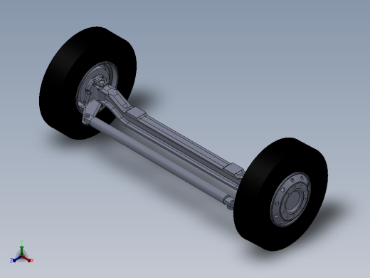 基于有限元分析的汽车转向支持桥设计【前驱转向桥】正等轴测缩略图