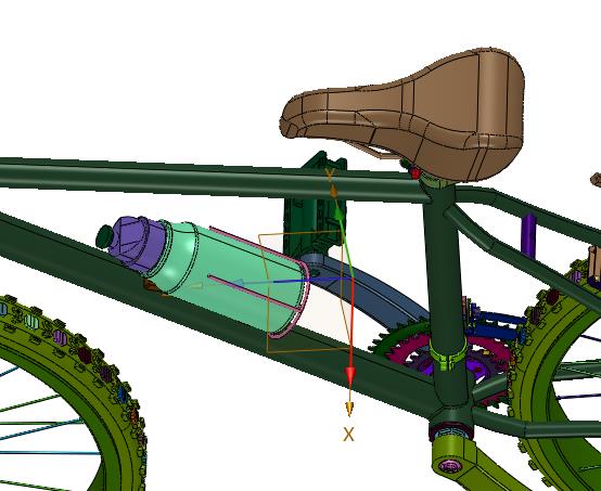 变速越野山地自行车