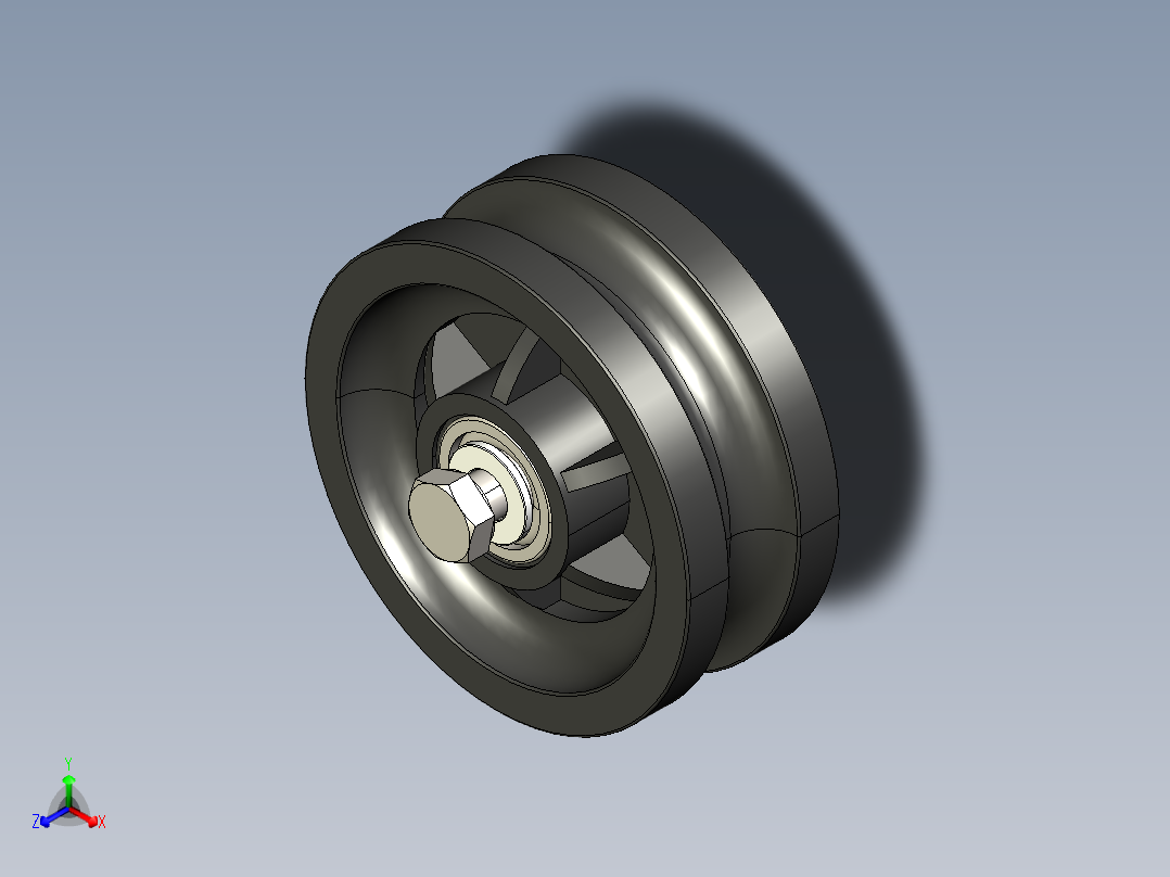 滚筒正等轴测图