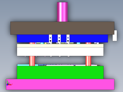 五金端子冲裁模具前视缩略图
