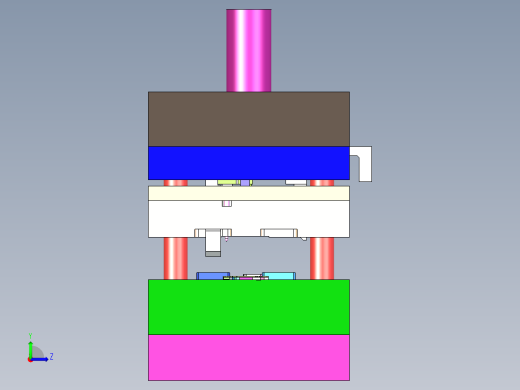 五金端子冲裁模具左视缩略图
