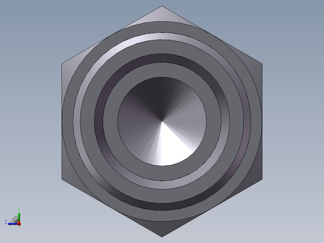 堵头 4C+4D 管端堵、4D-24右视图