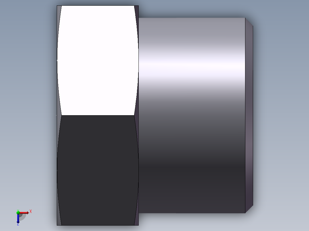 堵头 4C+4D 管端堵、4D-24俯视图