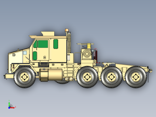 奥什科什M1070军用拖车前视缩略图