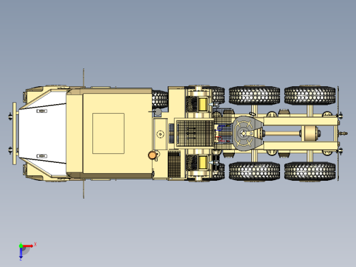 奥什科什M1070军用拖车俯视缩略图