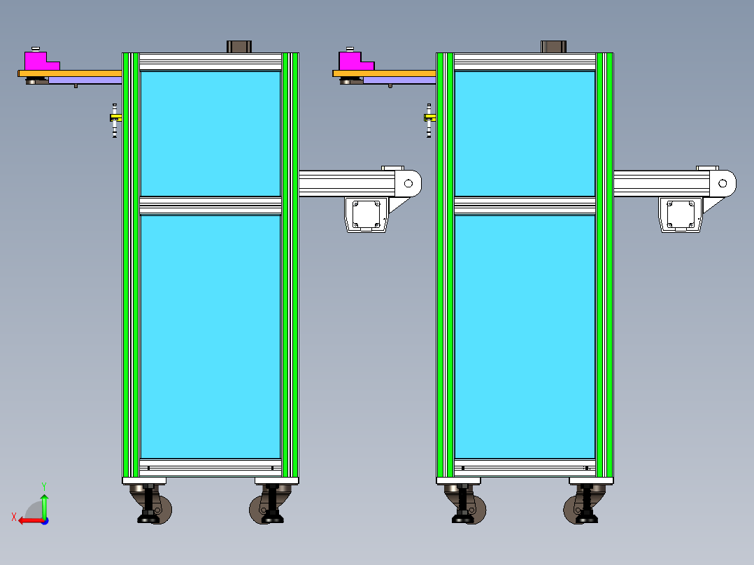 接料机设计后视图