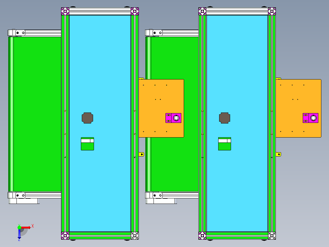 接料机设计俯视图