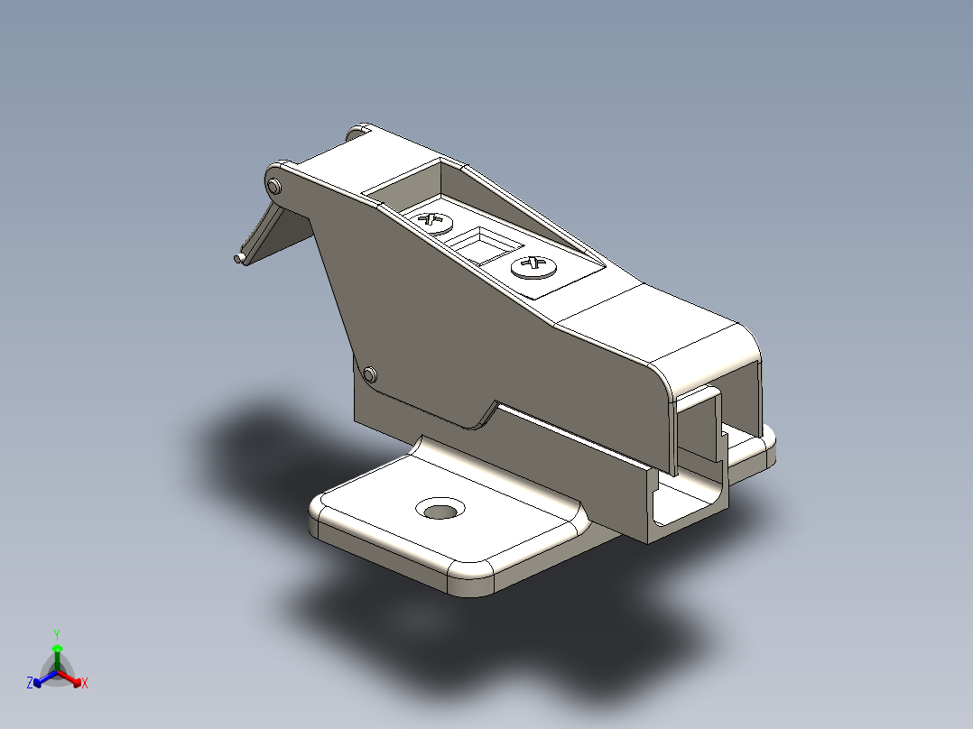 合页、铰链(26)正等轴测图
