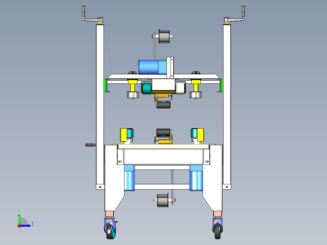 FX-5b 可移动自动封箱机左视图