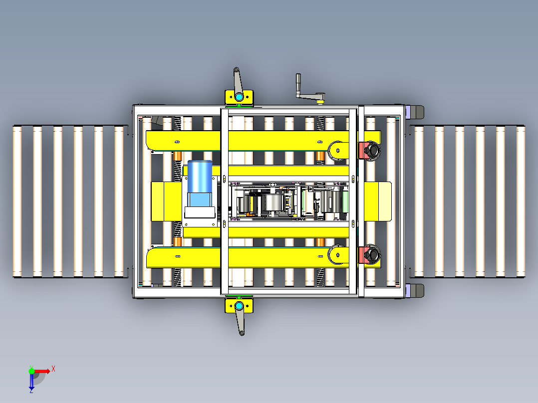 FX-5b 可移动自动封箱机俯视图