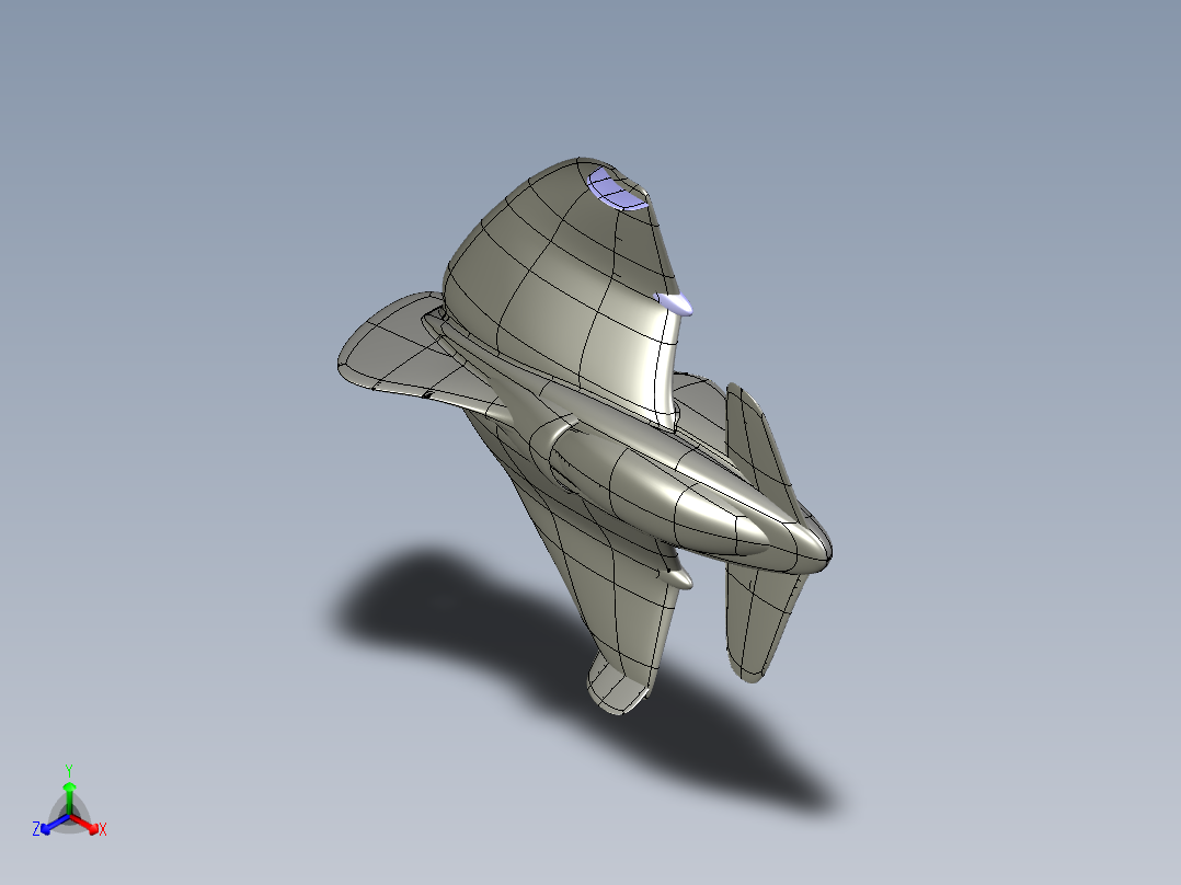 B3003684-屏风飞行器主视图